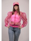 TULLE TRACK JACKET WITH STRASS